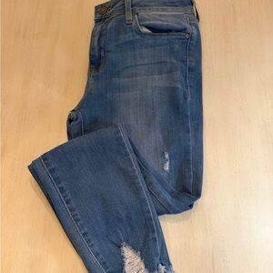 Just Black Light Blue Distressed Skinny Jeans